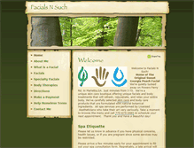 Tablet Screenshot of facialsnsuch.com